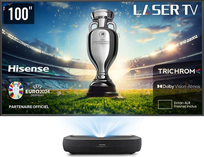 Vidéoprojecteur home cinéma 100L9HD Laser TV + écran ALR FRESNEL - vue 5