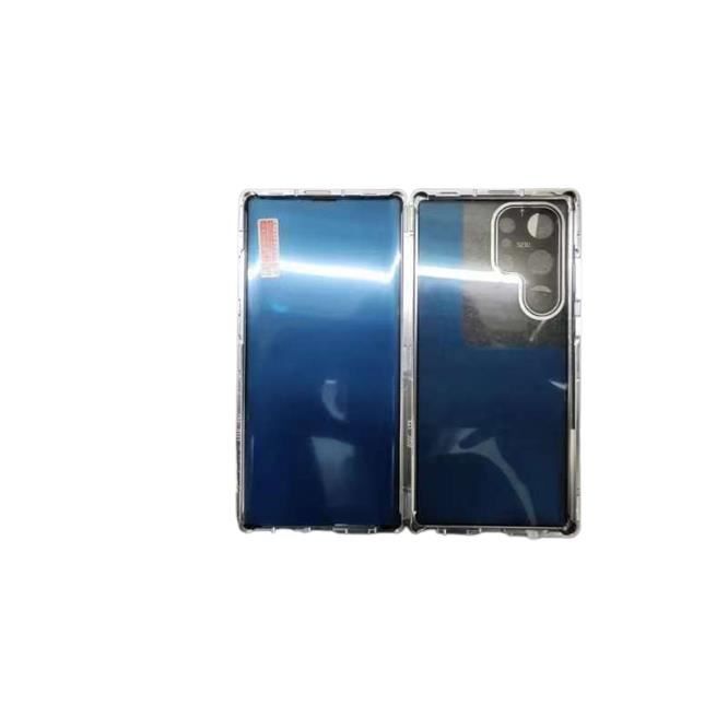 INF Étui magnétique pour téléphone portable avec verre trempé intégré Le noir Samsung S23 Ultra
