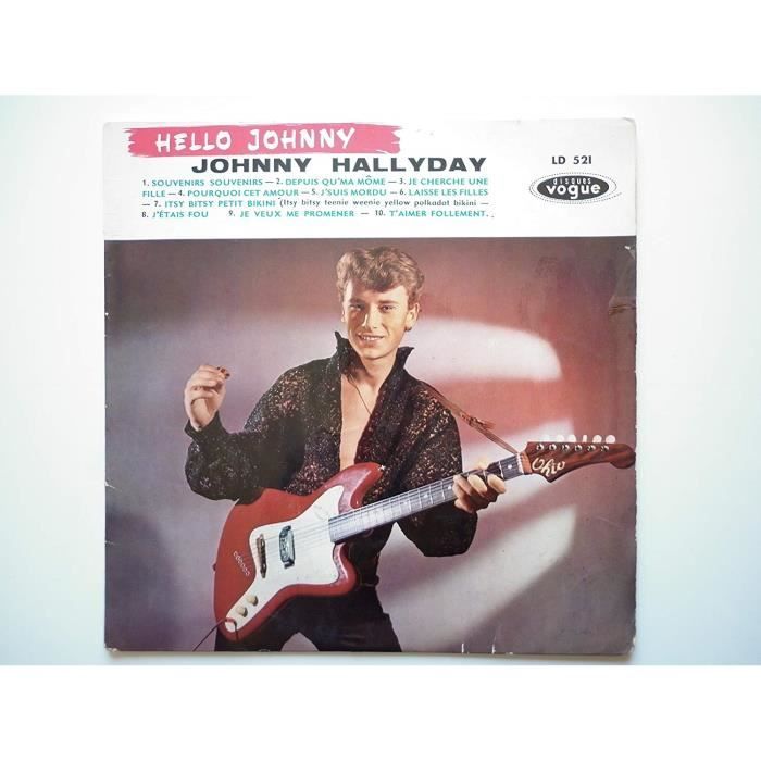 Hello Johnny Hallyday Ld 543 Disques Vogue Achat Cd Vinyle Pop Rock Inde Pas Cher