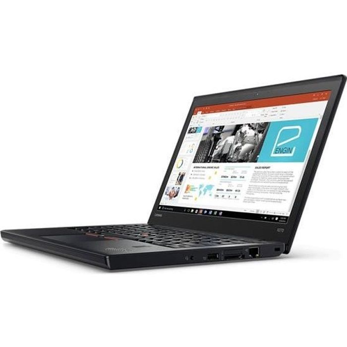 LENOVO Thinkpad Ordinateur portable X270 i5-6200U SSD 8GB 256Go SSD 12.5INCH W10 Pro AZERTY clavier i5-6200U 8GB  256GB SSD