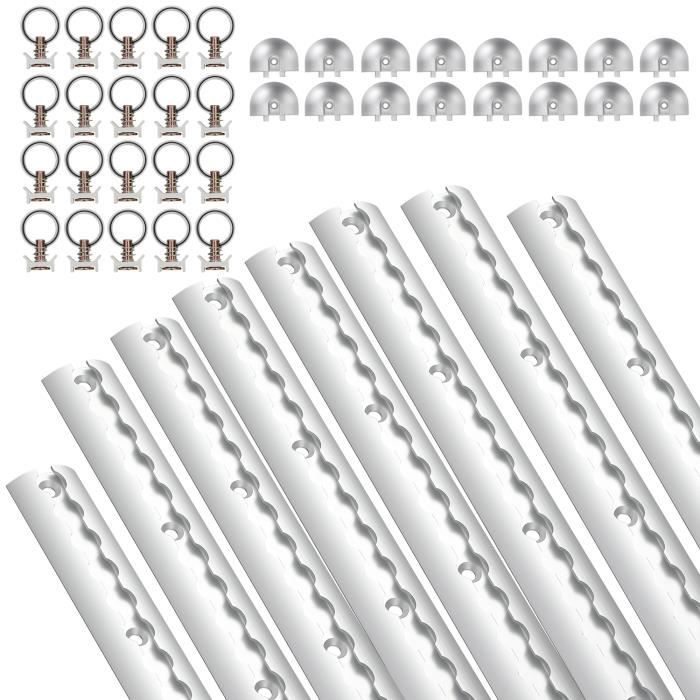 12 Ferrures De Rechange Pour Rail Aviation (Airline) – Filetage M8x60 Mm – Charge 500 DaN – Acier Galvanisé Anti-Corrosion - 1