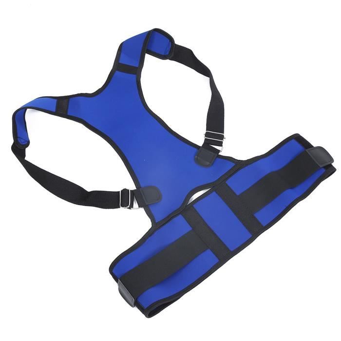Ceinture Correcteur De Posture Pour Le Dos - Néoprene Réglable Unisexe, Couleur Noire