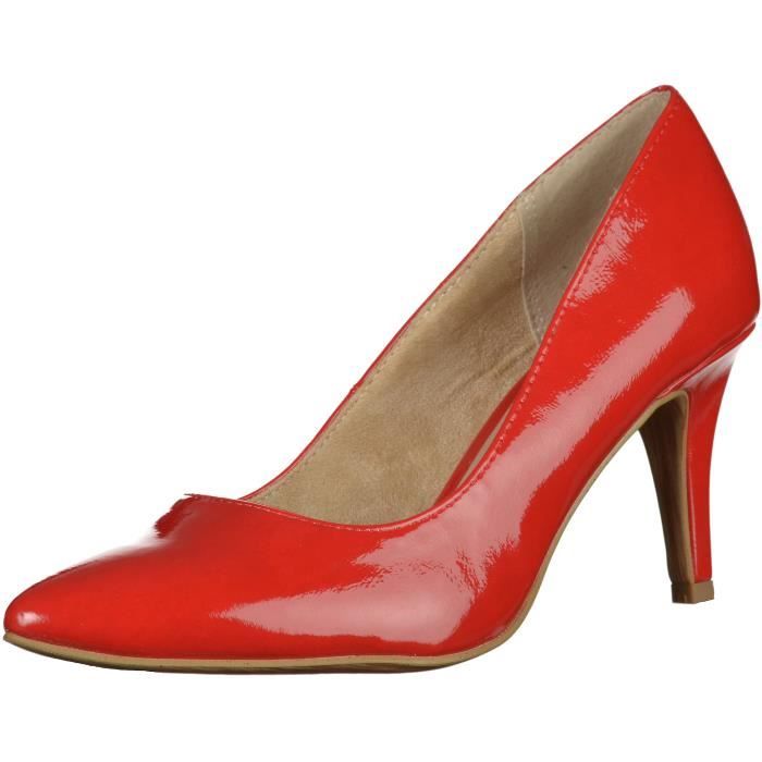 escarpin rouge tamaris