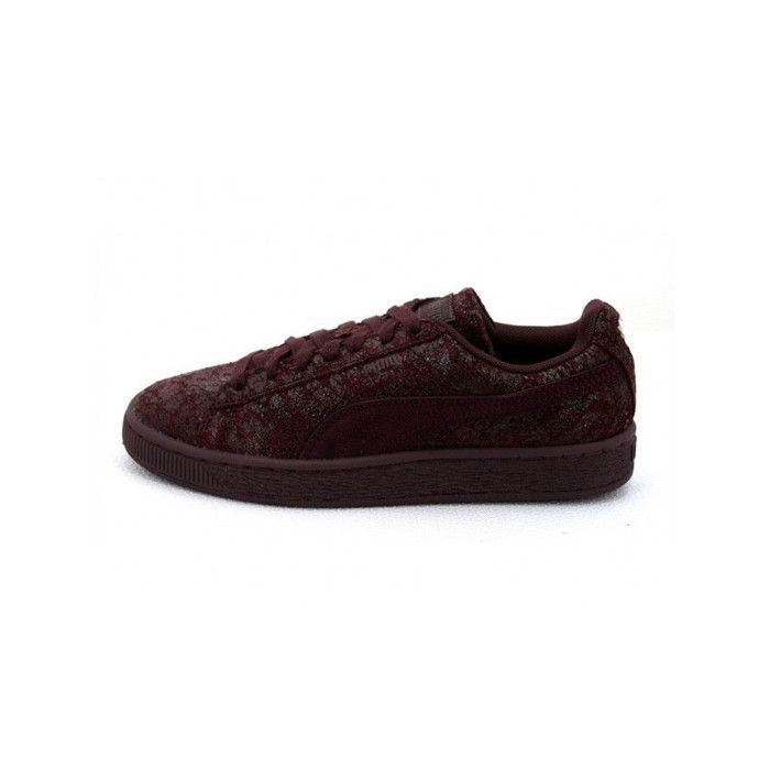 puma suede grise et bordeaux