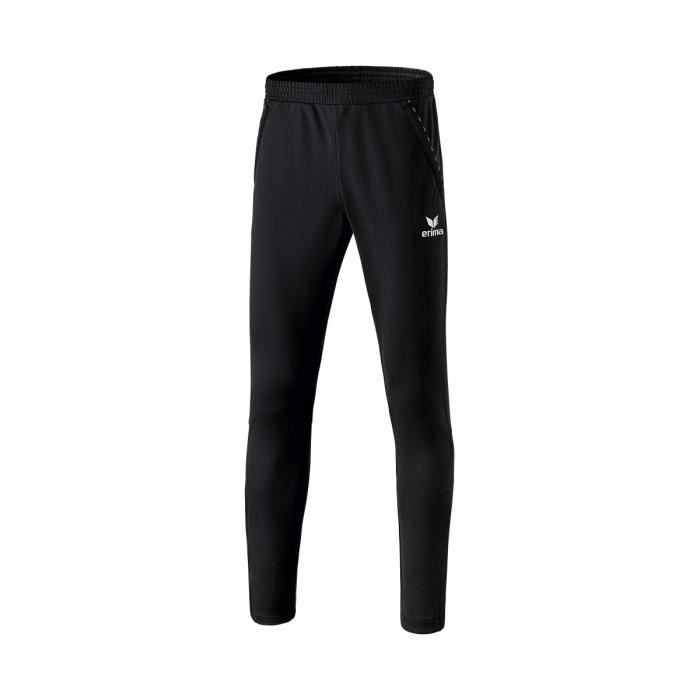 Pantalon dentraînement - Erima - Homme - Coupe étroite - Noir - Poches zippées Pantalon dentraînement - Erima - Homme - Coupe étroite - Noir - Poches zippées