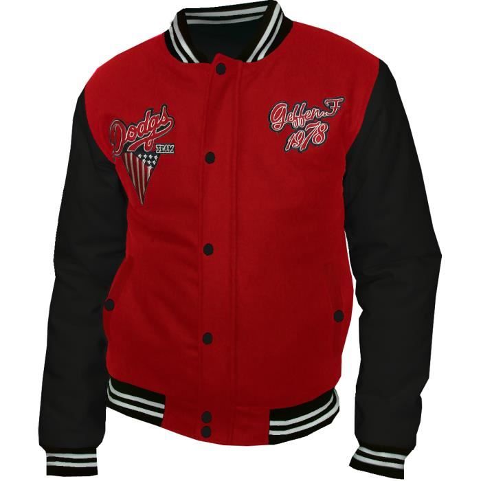 Blouson Teddy Homme Geffen - BL/FLIPPER (S - Rouge) Rouge - Cdiscount  Prêt-à-Porter
