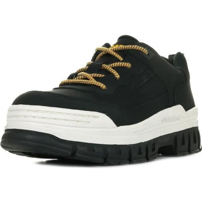 Caterpillar Basket basse Cuir Mixte Noir Noir Cdiscount Chaussures