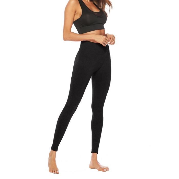 Femme Pantalon Yoga Fitness Legging Sport Confortable Elastique Taille  Haute Leggings Moulant Jogging Sexy Casual Noir M Noir - Cdiscount Sport