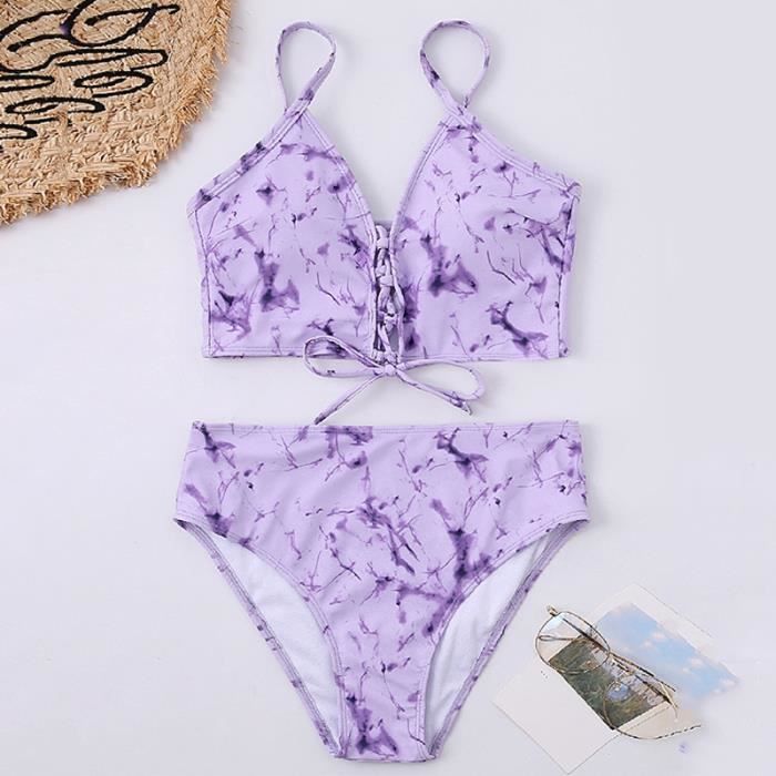 Bas De Maillot De Bain Taille Haute Rétro Femme – Contrôle Du Ventre, Couverture Complète, Tissu Gainant Séchage Rapide Couleur Unie
