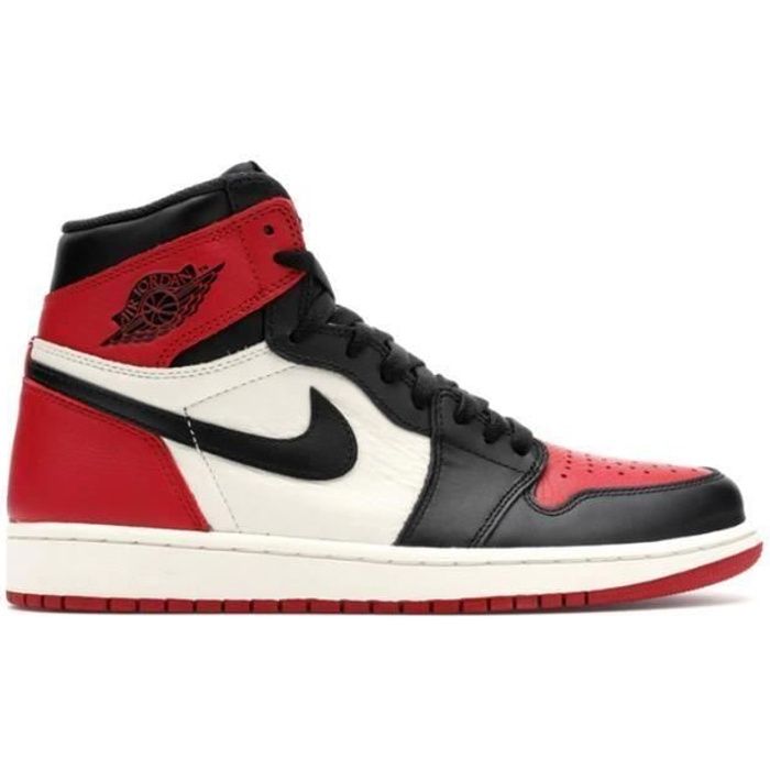 Jordan 1 rouge et blanc - Cdiscount