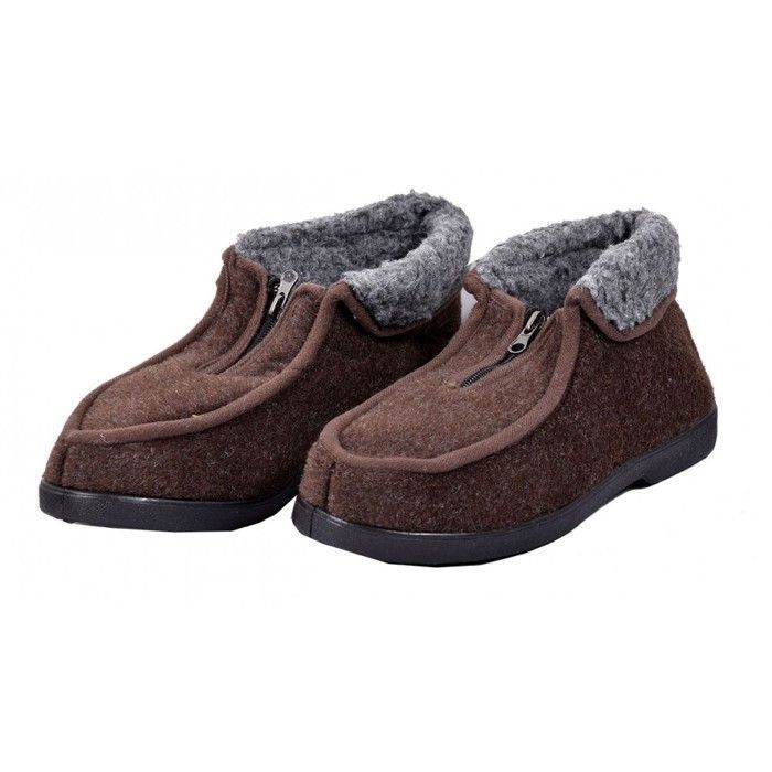 Pantoufle discount fourrée homme