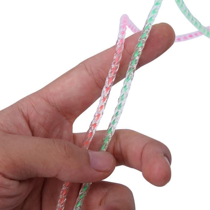 Corde à Sauter En Fil De PVC Réglable Avec Poignées Antidérapantes Confortables MXZZAND - Bleu