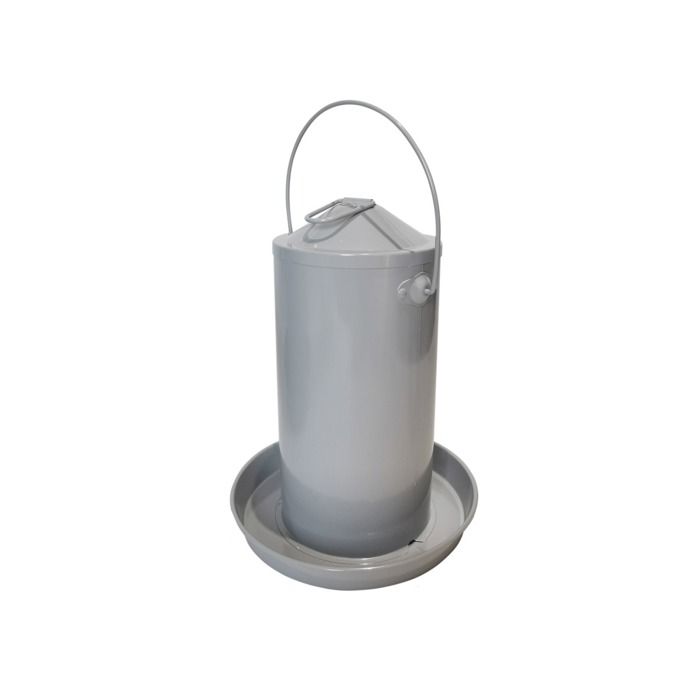 Comparer les prix de Abreuvoir Poule Galvanisé Gris Avec Anse 4l - Gaun