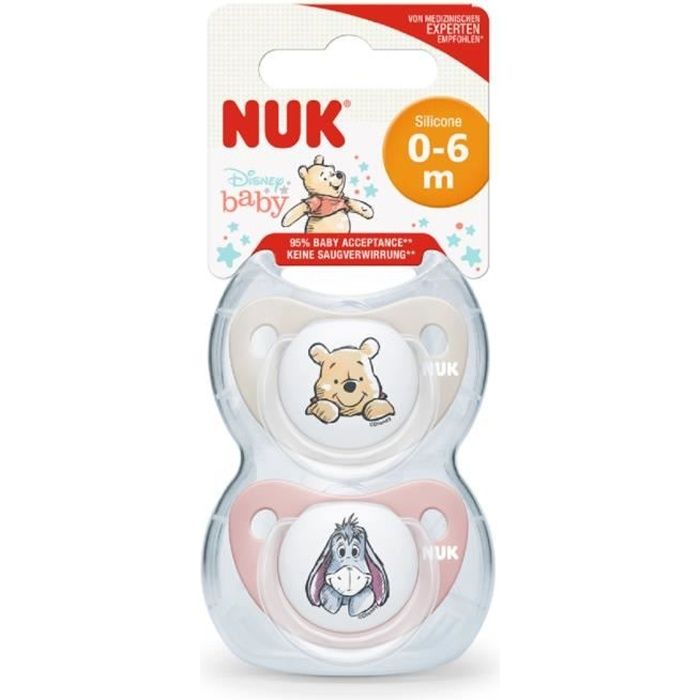 Nuk 2 Sucettes Taille 1 Winnie The Pooh Cdiscount Puericulture Eveil Bebe