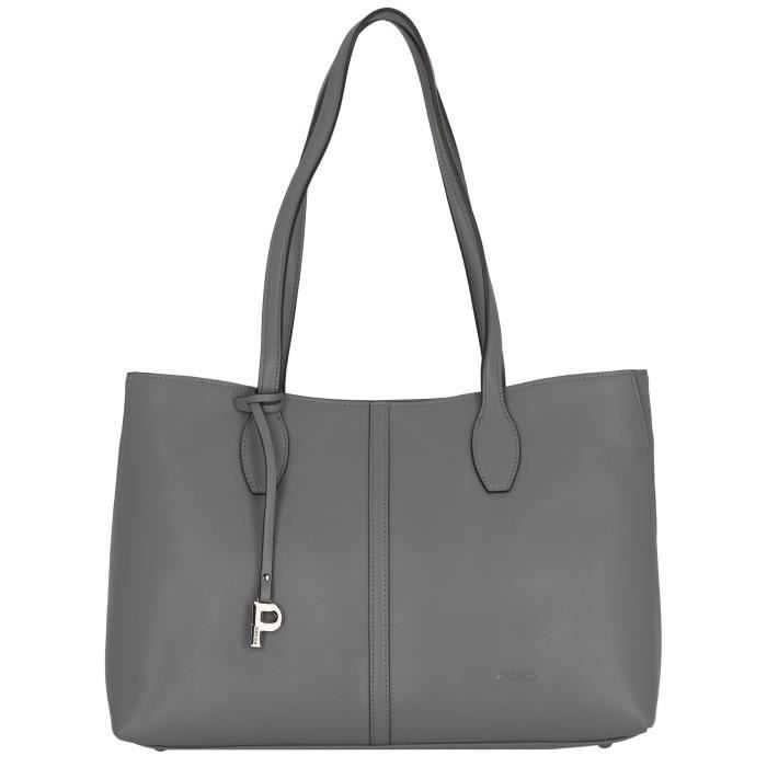 Sac Bandoulière PICARD Bella Cross Bag - Cuir Vache Granite - Modèle 7243, Compartiments Pratiques