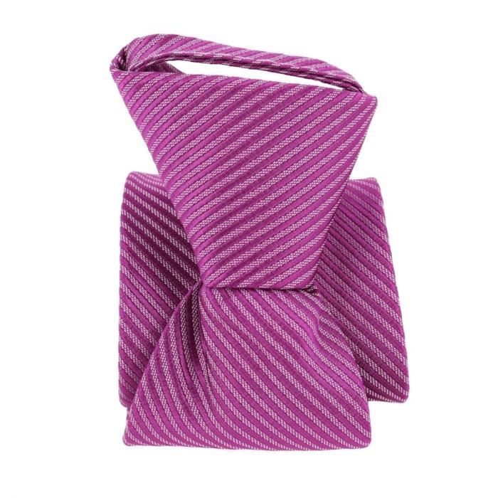 Cravate Avenue Foch Par Jan Paulsen - 100% Soie, Couleur Rose, Largeur 8,5 Cm - Occasion En Très Bon état