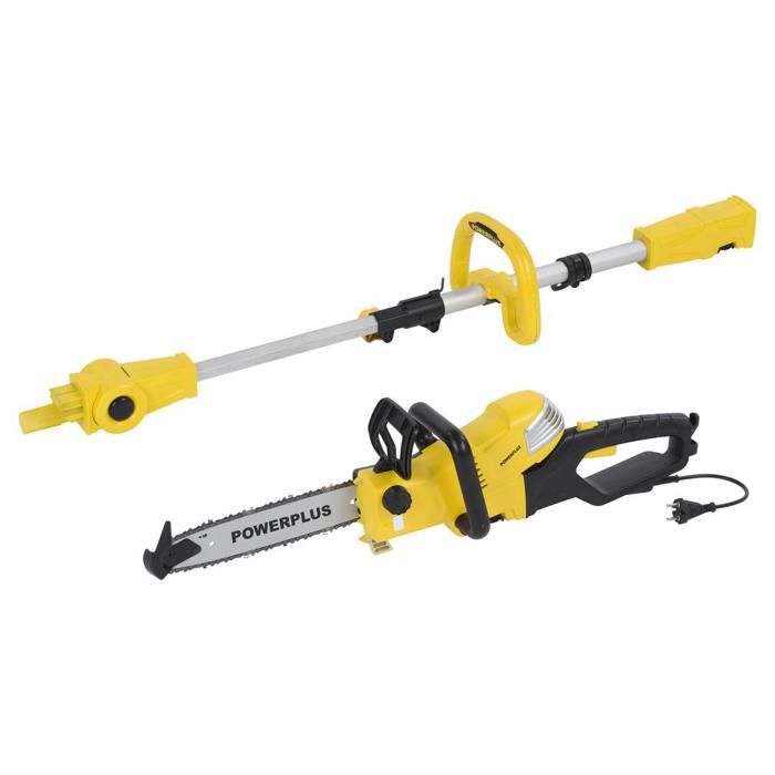 Elagueuse électrique POWERPLUS POWXG1032 - 900W - sur perche extensible - Guide de 30cm + Tête incli