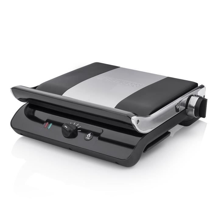 Grille-Viande Princess 112415 - 2000W - Surface 30x24cm - Pour Paninis, Viandes, Légumes