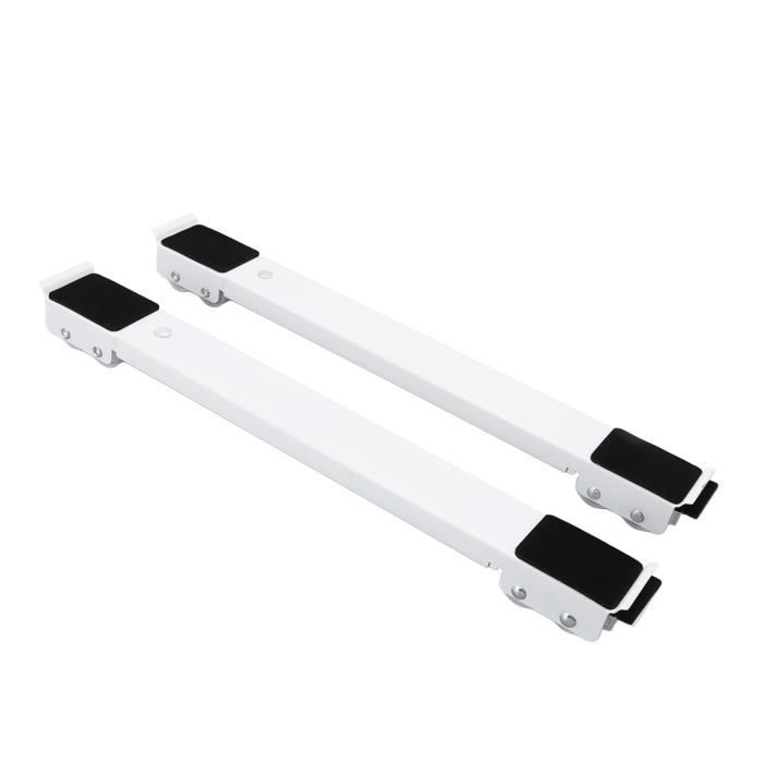 Supports Roulettes Pour Radiateur Électrique - 2 Pièces Universelles Noir - Déplacement Facile 360°