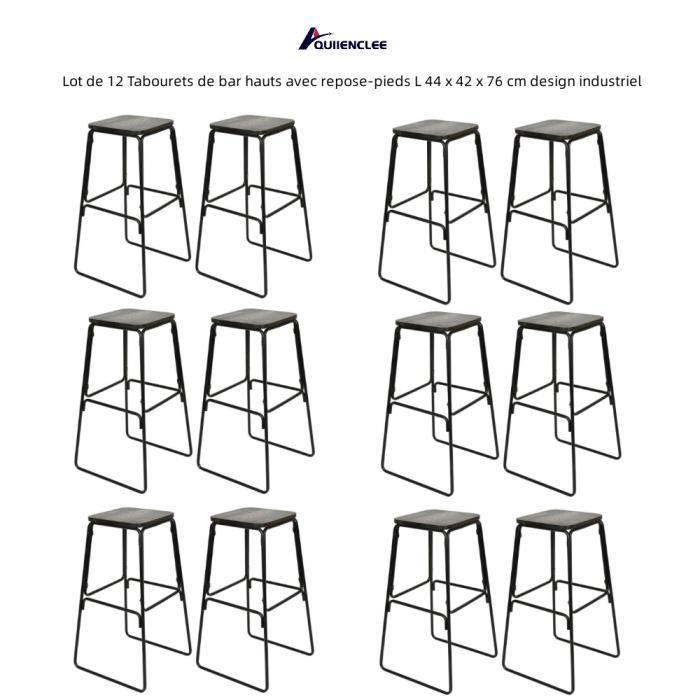 WAHSON Tabouret de Bar Lot de 4 Tabouret de Bar en Velours, Chaise Haute de Bar avec Pieds en Métal pour îlot de Cuisine, Gris - Maison WAHSON Tabouret de Bar Lot de 4 Tabouret de Bar en Velours, Chaise Haute de Bar avec Pieds en Métal pour îlot de Cuisine, Gris - Maison