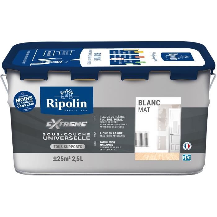 Sous-couche universelle Extrême - Blanc mat - RIPOLIN - 2,5 L