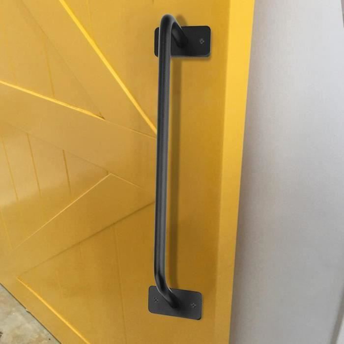 Poignée De Porte Offset En Acier Inoxydable Brossé - Pour Porte De Grange Ou Porte Vitrée - Finition Brossée