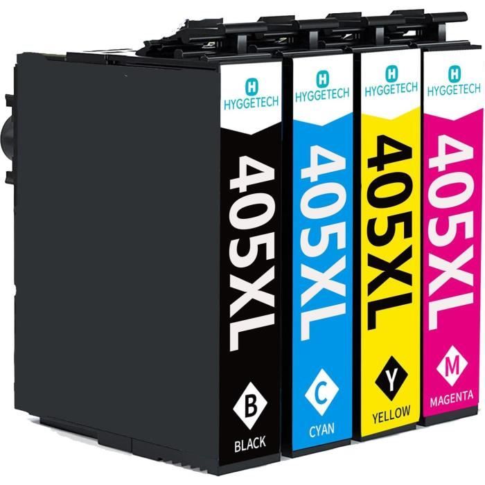 Lot De 4 Cartouches D'encre Prodess Compatibles Epson Workforce - Multicouleur