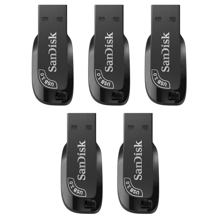 5PACK Clé USB Sandisk Ultra Shift 32 Go 100Mo/S Vitesse USB 3.0 - Cdiscount  Informatique