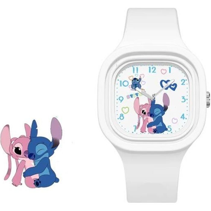 Montre Stitch Cadran Disney Lilo et stitch Blanche , - Achat/vente montre  Blanc - Cdiscount