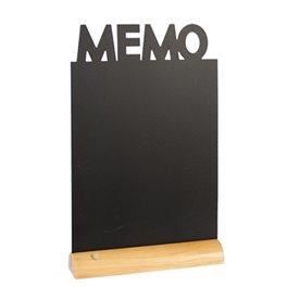 Ardoise De Table 'Menu' - 34x21 Cm - Socle Aluminium - Feutre-craie Inclus - Pour Restaurants, Cafés, Maison - 13