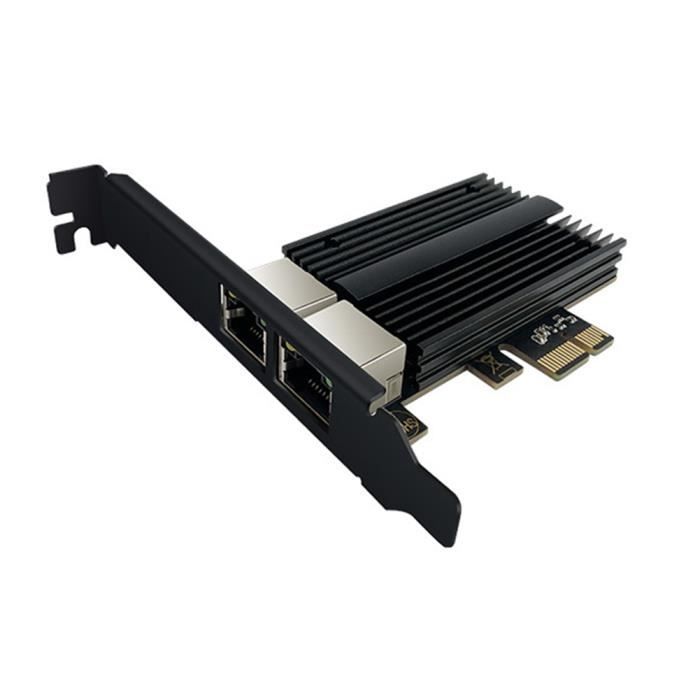 Carte Réseau PCIe 5G - 1 Port RJ45 - Compatible 5G/2.5G/1G - Pour PC Bureau Et Serveur