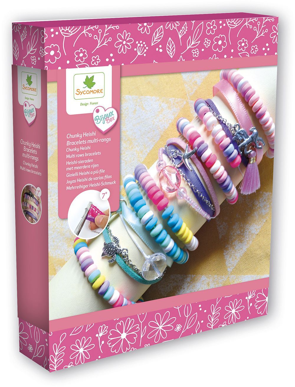 Bracelets Multi-Rangs Heishi - Sycomore - Crée des bracelets magnifiques avec 250 perles heishi chun