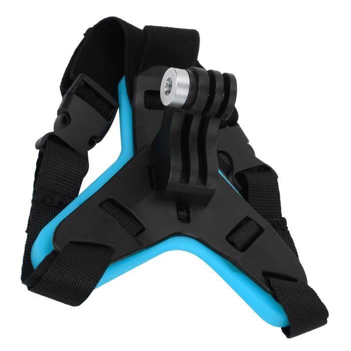 Mentonnière Robuste Pour Casque Moto - Support Caméra Action Stable Et Ajustable Pour Motards Aventuriers