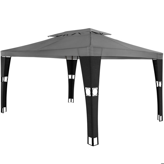 TecTake Tonnelle 3x3 Tente De Jardin 3x3m Tectake - Protection UV 30 - Parois Amovibles Tonnelle Pliante 3x3 Imperméable