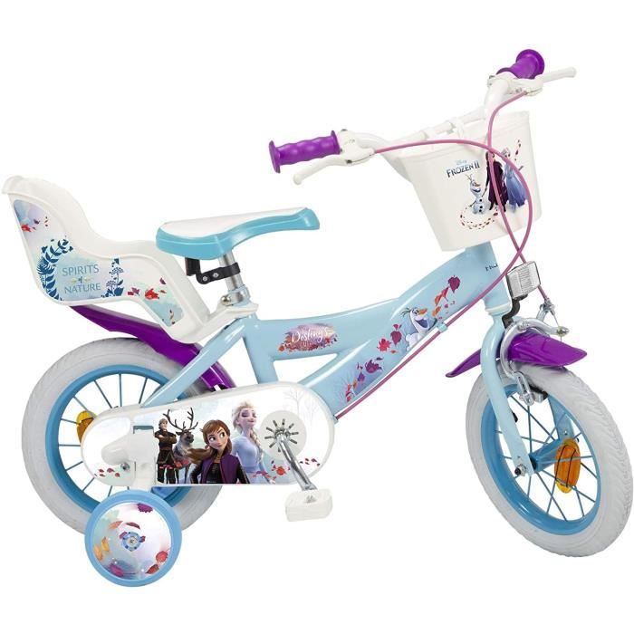 Vélo Enfant - TOIMSA - Frozen 2 - 12' - Bleu - Mixte