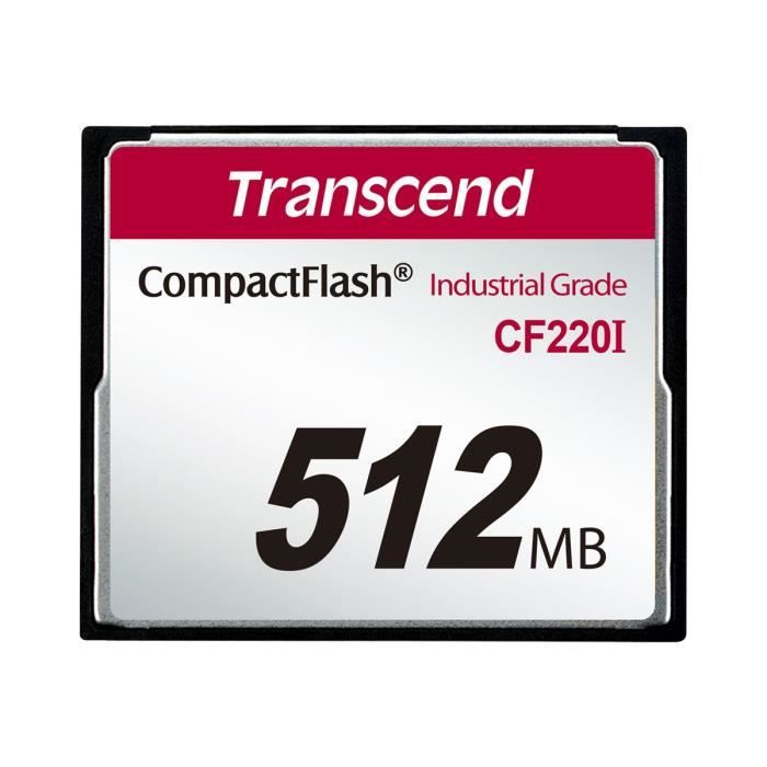 Transcend CF220I Industrial Temp Carte mémoire flash 512 Mo CompactFlash - vue 3