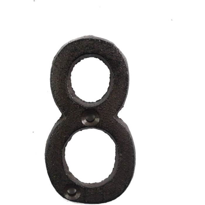 Numéros De Maison En Fonte De 14 Cm - Finition Martelée - Numéros De