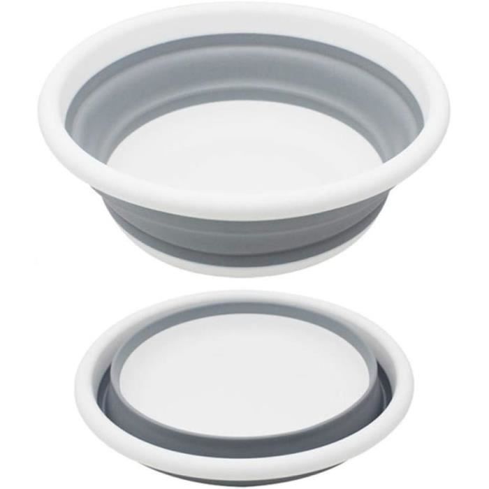 Bassine de lavage en plastique mat - Rond - Robuste - Pour la salle de