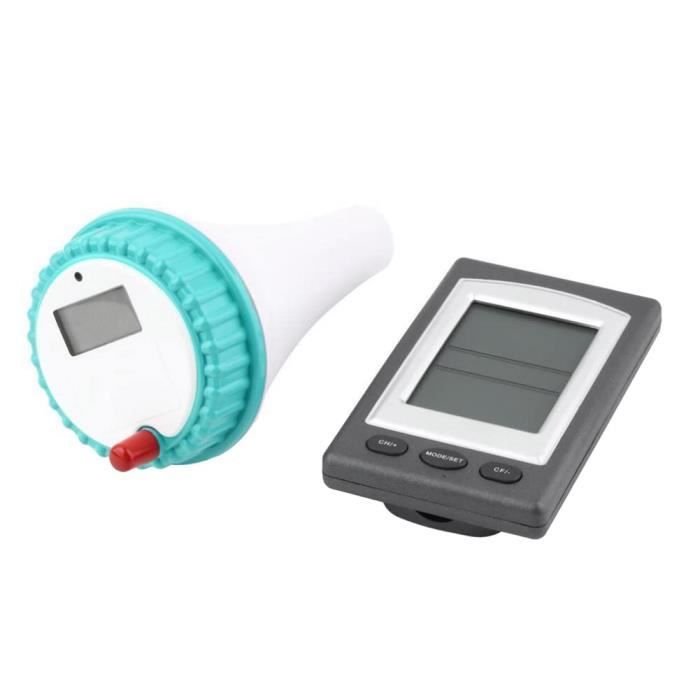 Thermomètre Piscine Flottant 2 Pièces - Modèles Requin, Flamant Rose, Grenouille - Lecture Fahrenheit/Celsius, PVC Résistant, Pour Piscine, Spa, Aquarium