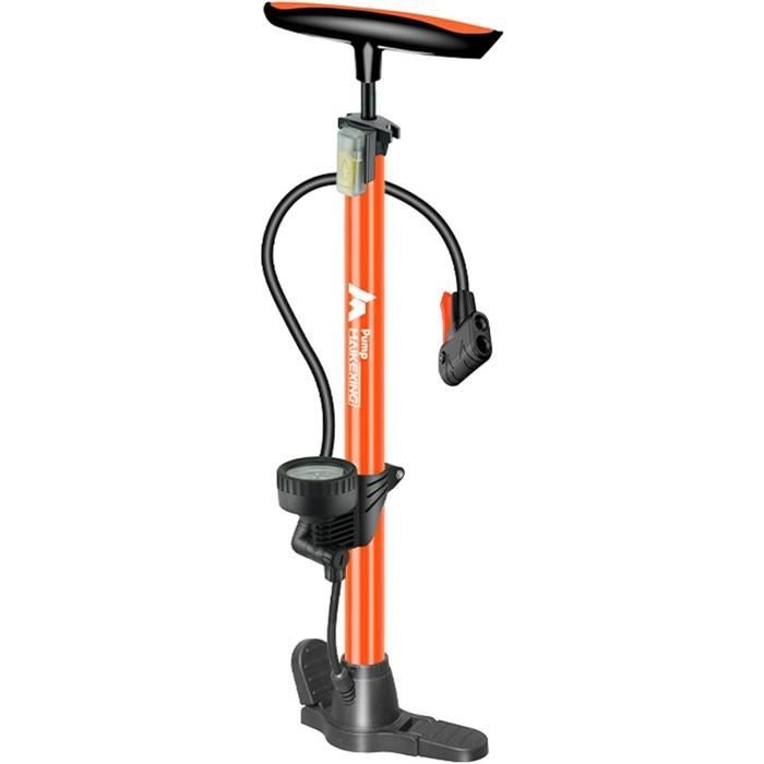 Pompe de pneu de voiture 12 V Compresseur d'air électrique avec 3 adaptateurs de buse Manomètre
