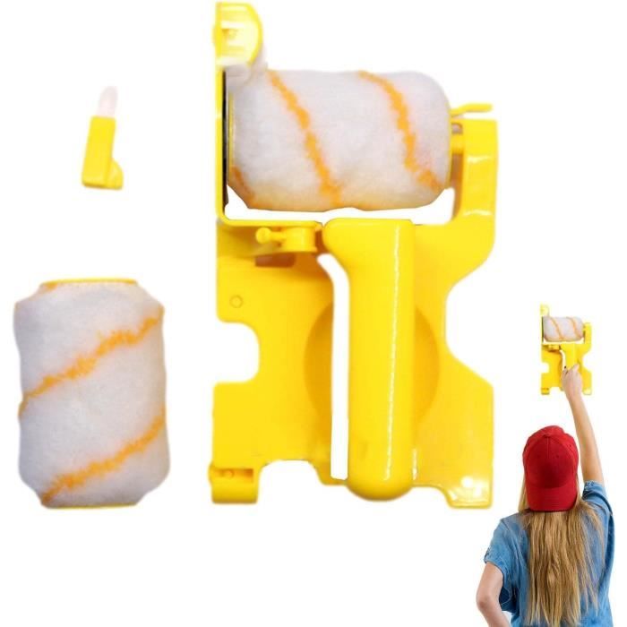 Kit de rouleau de peinture de bord de plafond, outil mural polyvalent avec poignée d'extension