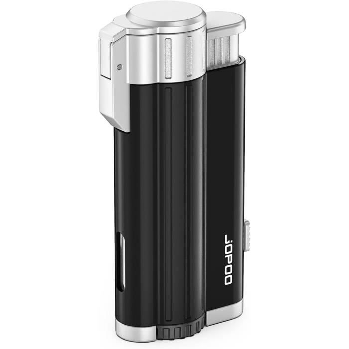 Briquet Tempête Firebird Illume Triple Jet – Coupe-vent, Haute Altitude, Réservoir Transparent, Molette Réglable, Avec Mousqueton