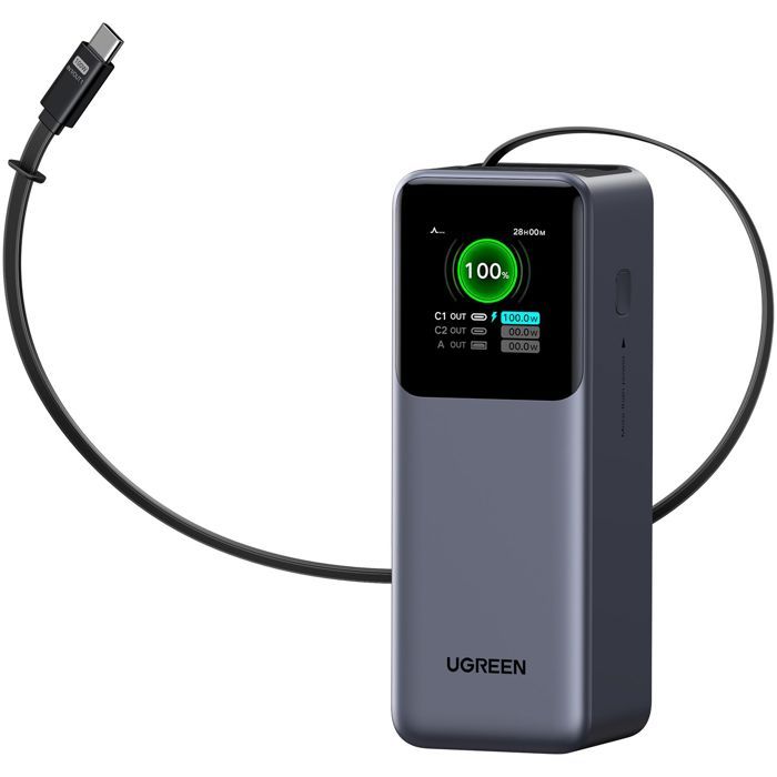 Power bank UGREEN Nexode 20000mAh avec câble rétractable Neuf - vue 4