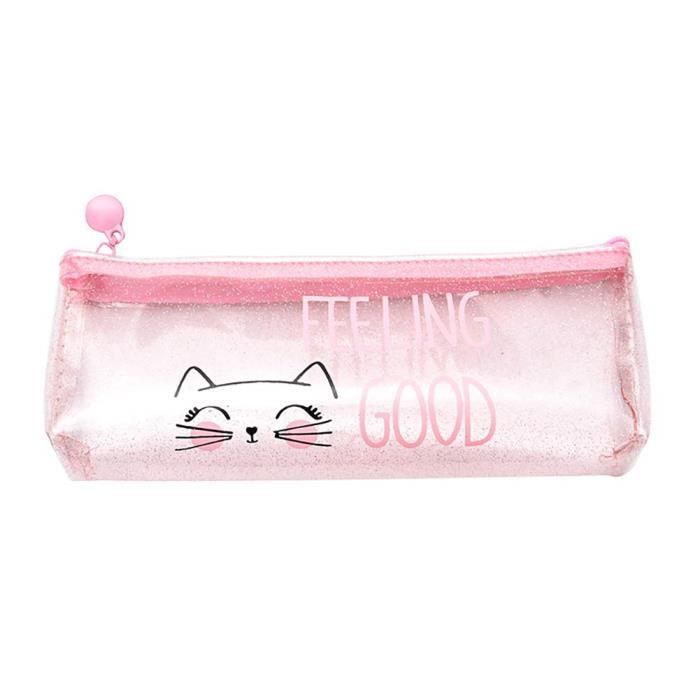 Xm4019 Trousse A Crayon Transparent Dessin Anime Chat Sac A Stylo Mode Organisateur Des Cosmetiques Stylo Sac De Rangeme Achat Vente Trousse A Stylo 8155739374921 Cdiscount
