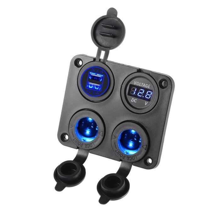 SONRU 7-en-1 Multi Prise Chargeur Allume Cigare, 180W[Dual PD & Quick Charge 3.0] 12V/24V