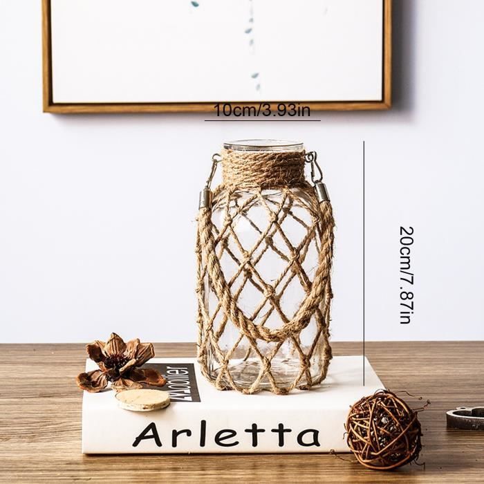 Bouteille en verre (2L) avec fleur de vie sur le couvercle / LGL