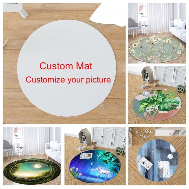 Oshi No Ko Tapis Rond 3D Antidérapant - Décoration Chambre Enfant Salon Imprimé Anime Doux Et Confortable