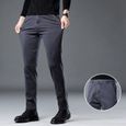 Pantalon décontracté haut de gamme pour hommes Pantalon de costume Pantalon crayon slim élastique jeans droits pour hommes-1