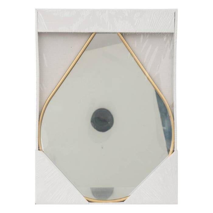 ATMOSPHERA Specchio A Goccia In Metallo Dorato – Dimensioni 28.5x38 Cm – Design Elegante Per Parete - 2