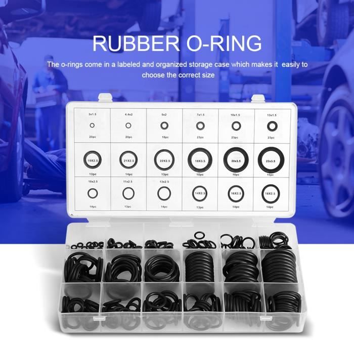 Kit De 1200 Joints Toriques NBR - Assortiment Universel D'anneaux D'étanchéité 6-28mm
